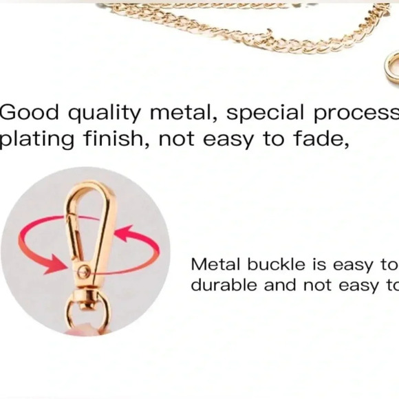 ‘CD’ Logo Navy Velvet Beauty Pouch+Unbranded Chain Crossbody - Picture 15 of 15